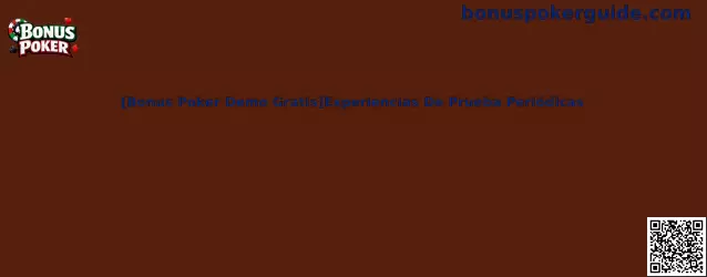 Bonus Poker Demo Gratis Experiencias De Prueba Periódicas