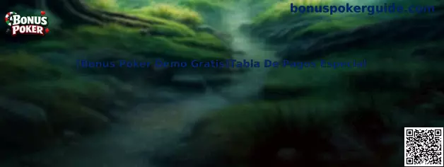 Bonus Poker Demo Gratis Tabla De Pagos Especial